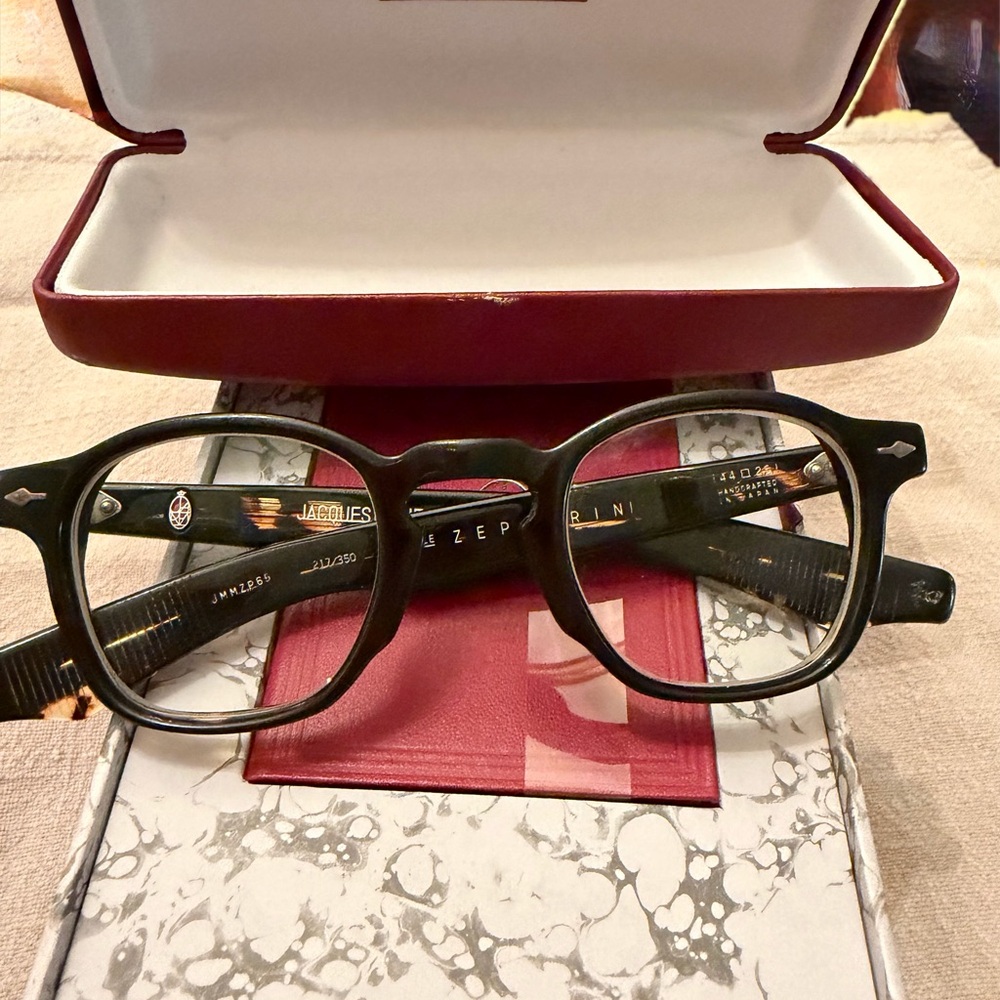 Jacques Marie Mage Black Square Glasses